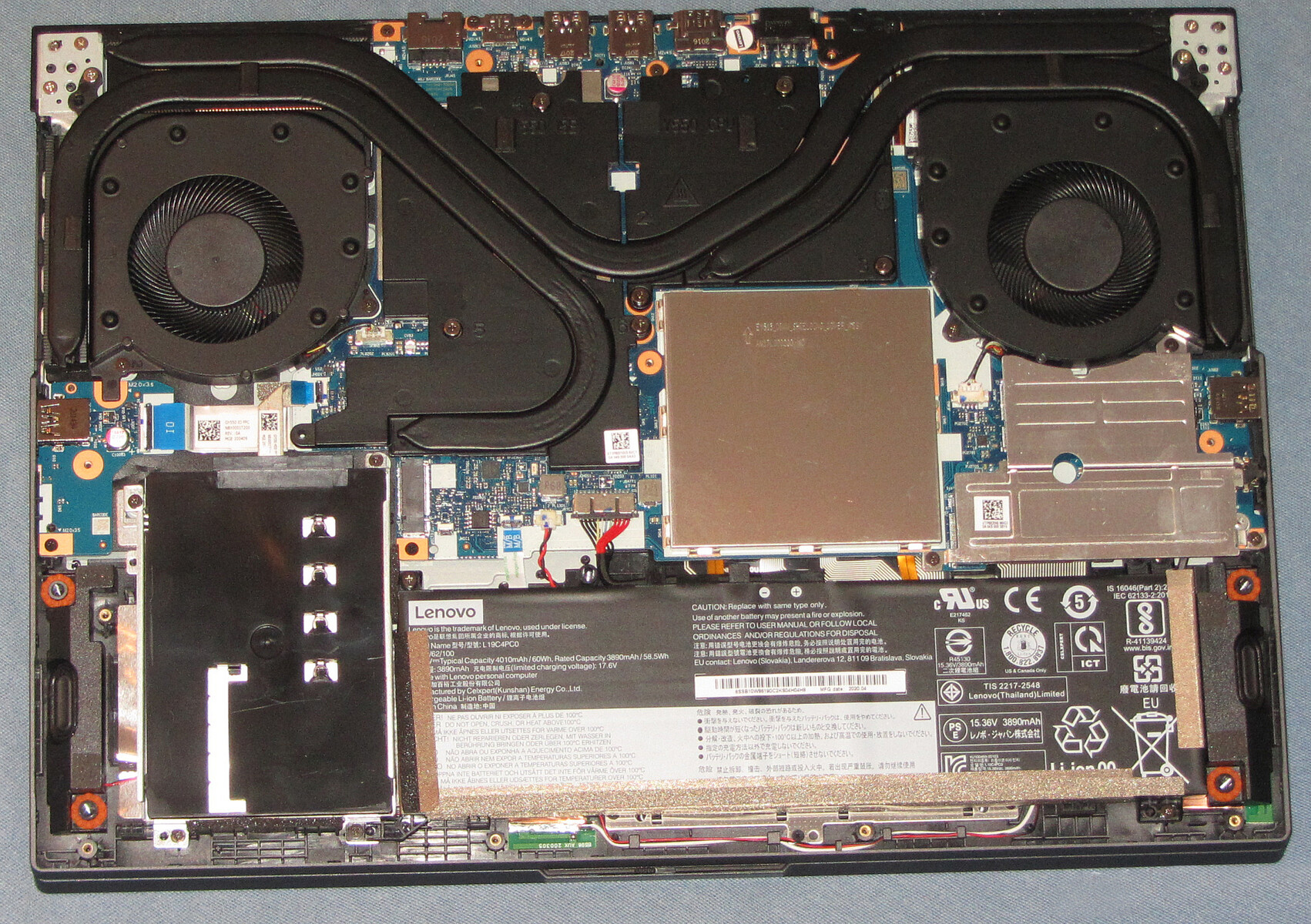 How to replace and fix Lenovo Legion 5P 15IMH05H 5CB0Y99344 gray RGB backlit Thai TI keyboard palmrest (Lenovo Legion 5 15IMH05H)